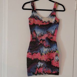 Marciano Colourful Bodycon Mini Dress (small)